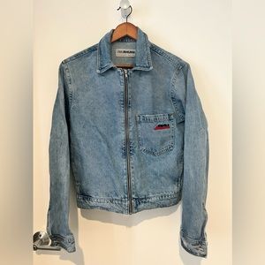 Zara X RHU limited edition collaboration. Quality heavy weight denim jacket!